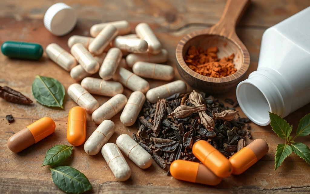Różne naturalne suplementy i zioła